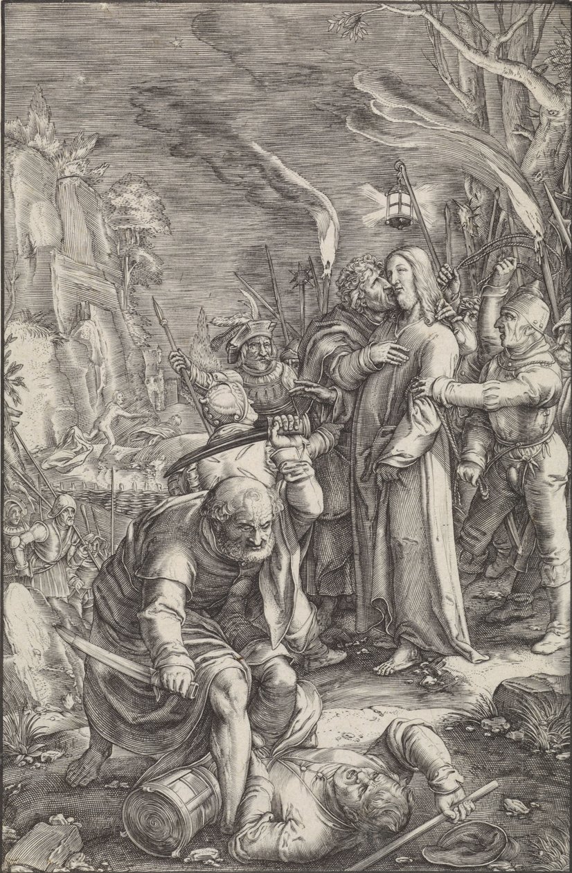Gevangenneming van Christus door Ludovicus Siceram