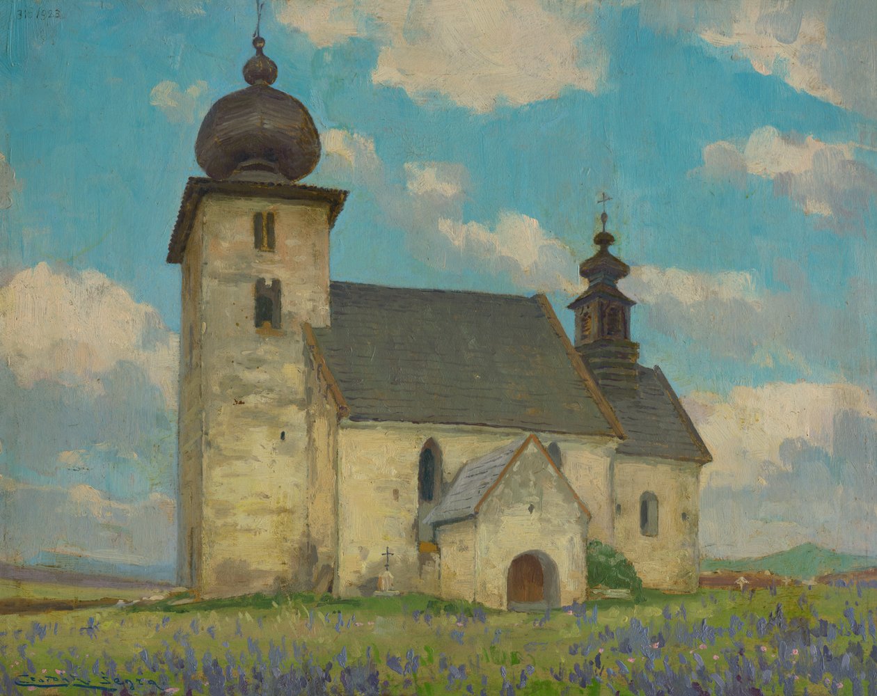 Gotische Kerk van de Heilige Geest in Žehra door Ludovit Cordak