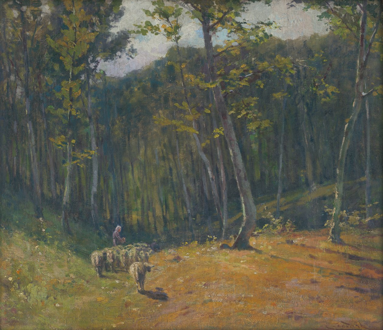 Schapen in het Bos door Ludovit Cordak