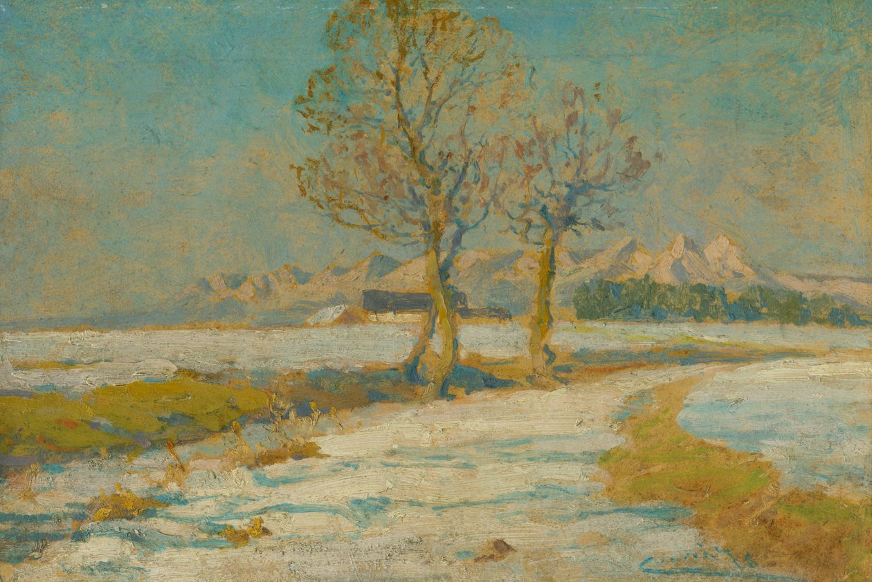 Winterlandschap in de Tatra door Ludovit Cordak