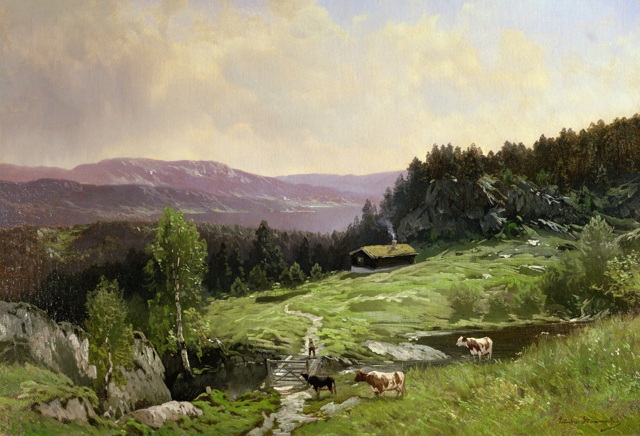 Telemark, Zuid-Noorwegen door Ludvig Skramstad