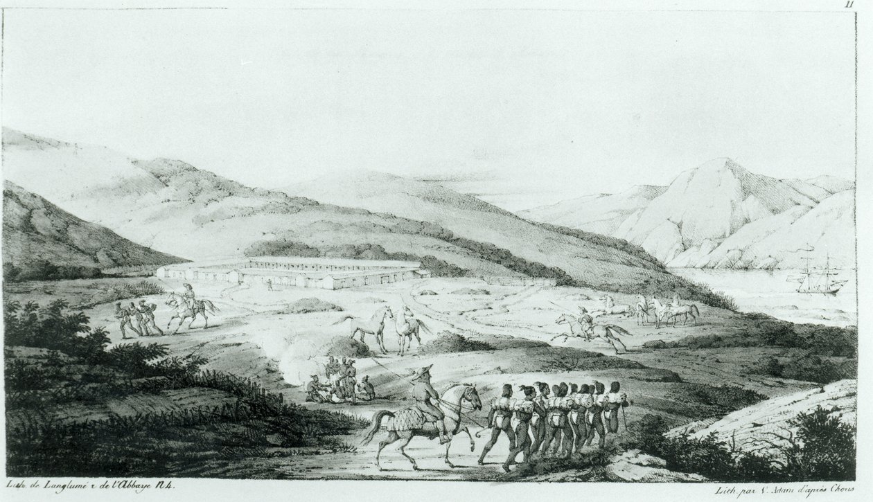 De Spaanse nederzetting van Presidio in San Francisco, uit 