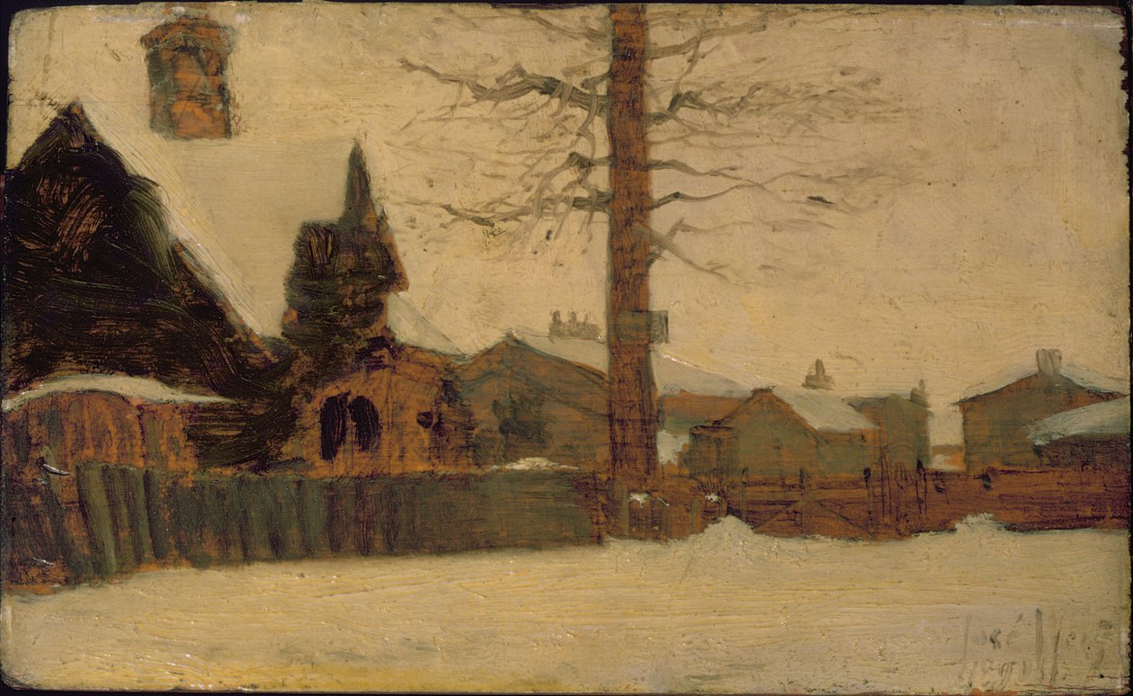 Een Winters Tafereel door Ludwig Munthe