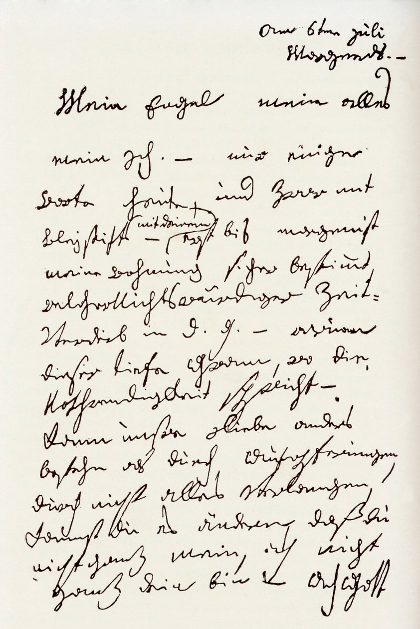 Brief van Beethoven aan 