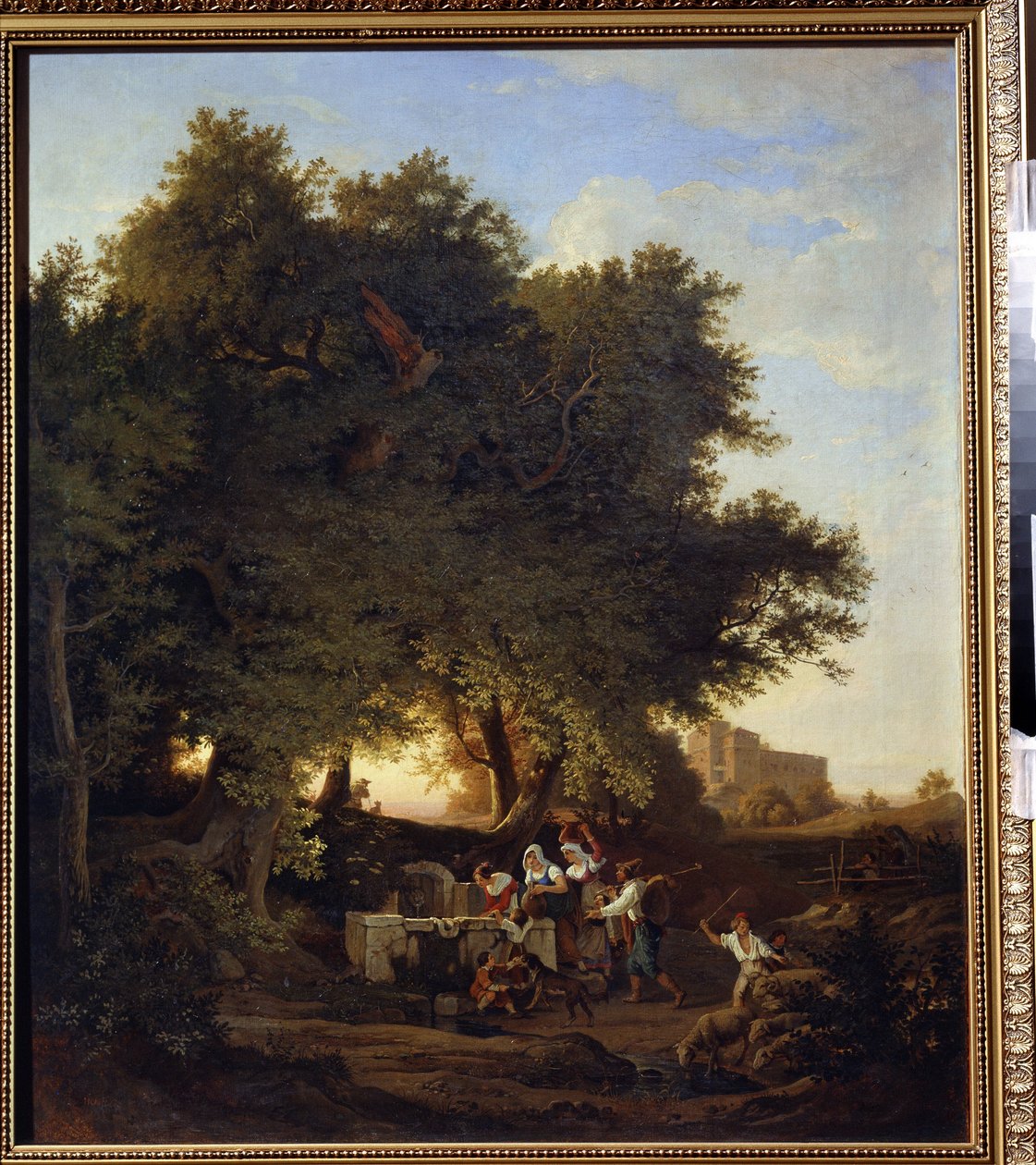 Bij de put door Ludwig Adrian Richter