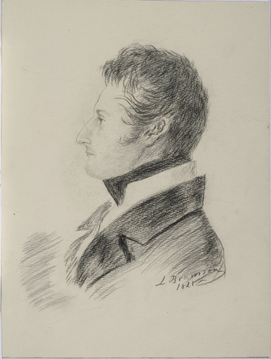 Portret van graaf Matvey Yuryevich Vilyegorsky 1794-1866, 1821 door Ludwig Bramson