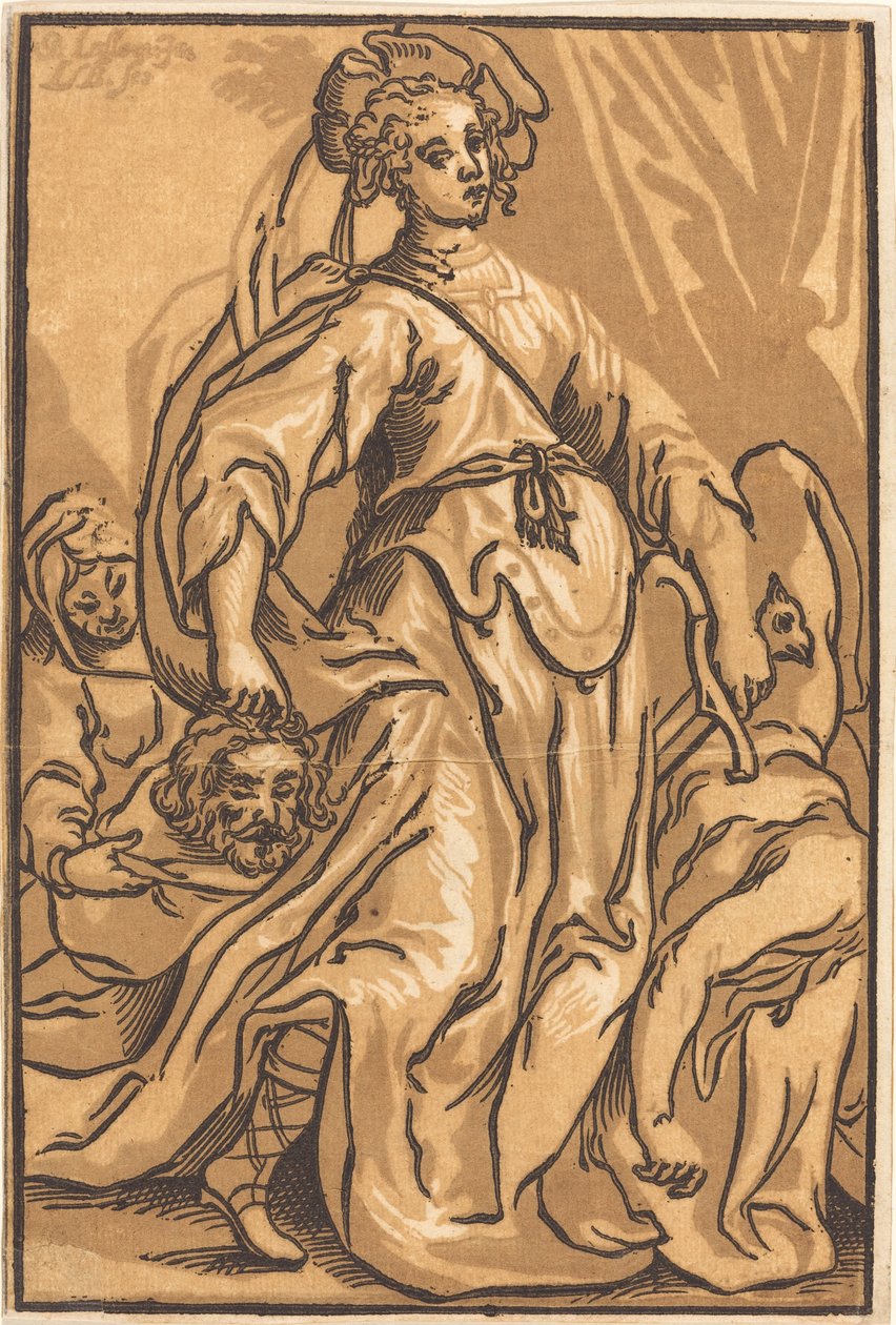 Judith en Holofernes door Ludwig Büsinck after Georges Lallemand