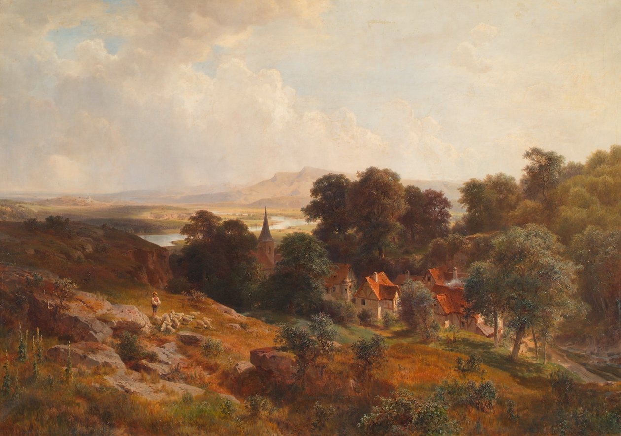 Zomerlandschap door Ludwig Halauska