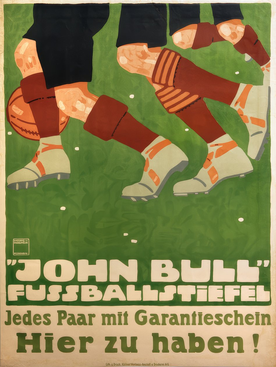 JOHN BULL VOETBALSCHOENEN. Elk paar met garantiecertificaat. Hier verkrijgbaar! door Ludwig Hohlwein