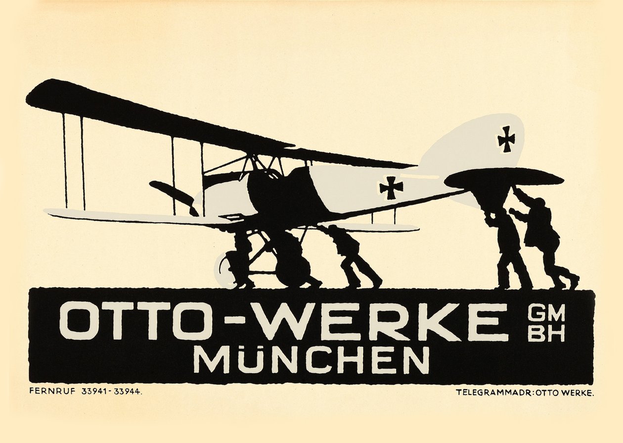 Otto-Werke, München, ca. 1915 door Ludwig Hohlwein