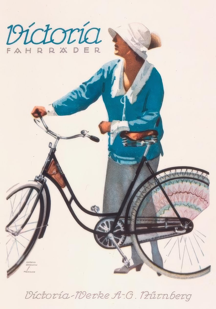 Victoria fietsen door Ludwig Hohlwein