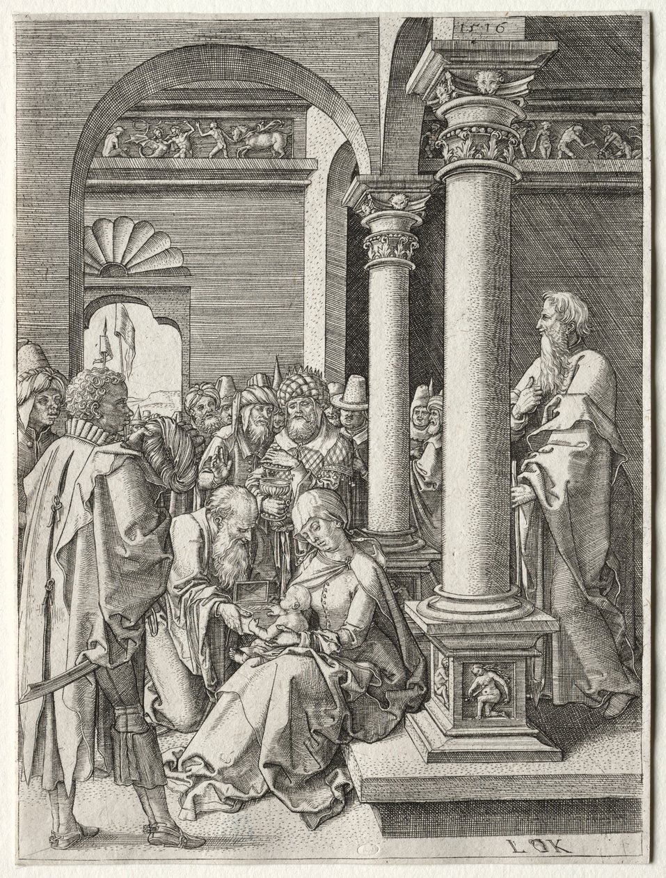 De Aanbidding der Koningen, 1516 door Ludwig Krug