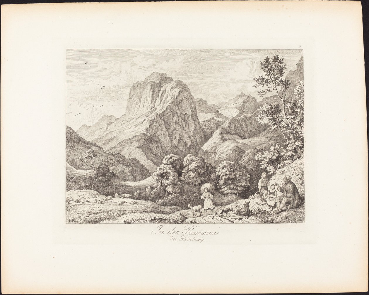 In de Ramsau bij Salzburg door Ludwig Richter