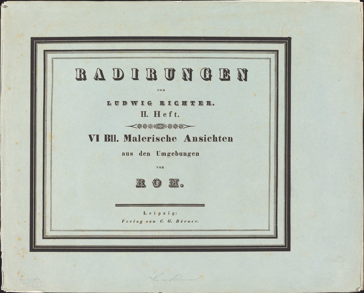 Schilderachtige uitzichten uit de omgeving van Rome door Ludwig Richter