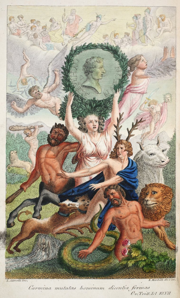 Frontispice, illustratie uit Ovidius