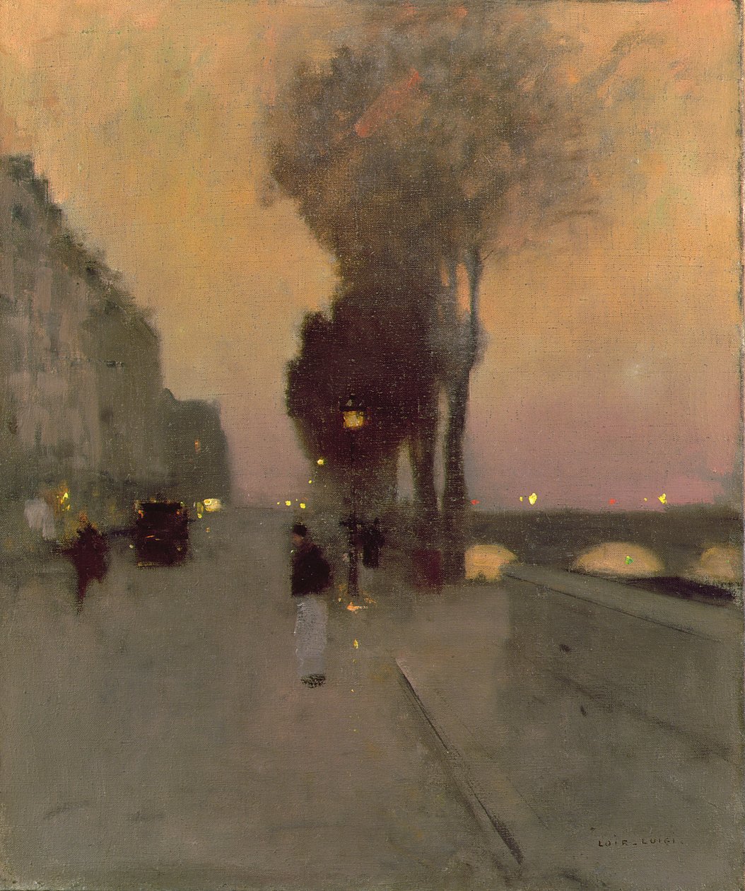 Quai Bourbon, Parijs door Luigi Loir