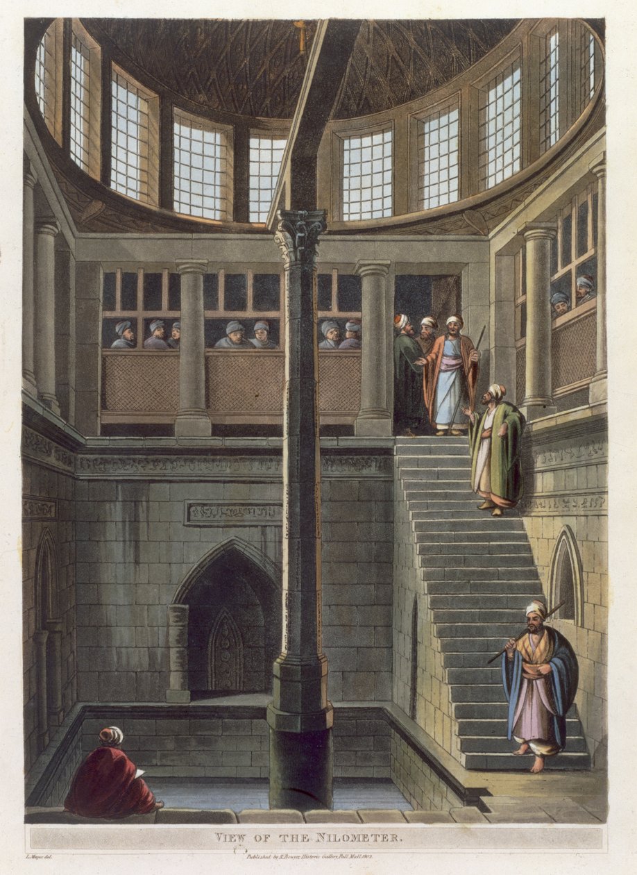 Uitzicht op de Nilometer, plaat 2 uit 