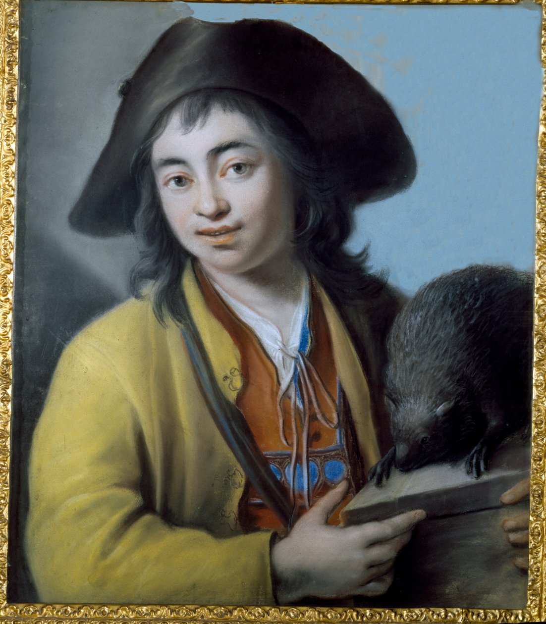 Boerenjongen met een Marmot, 1732 door Luigi Pitti