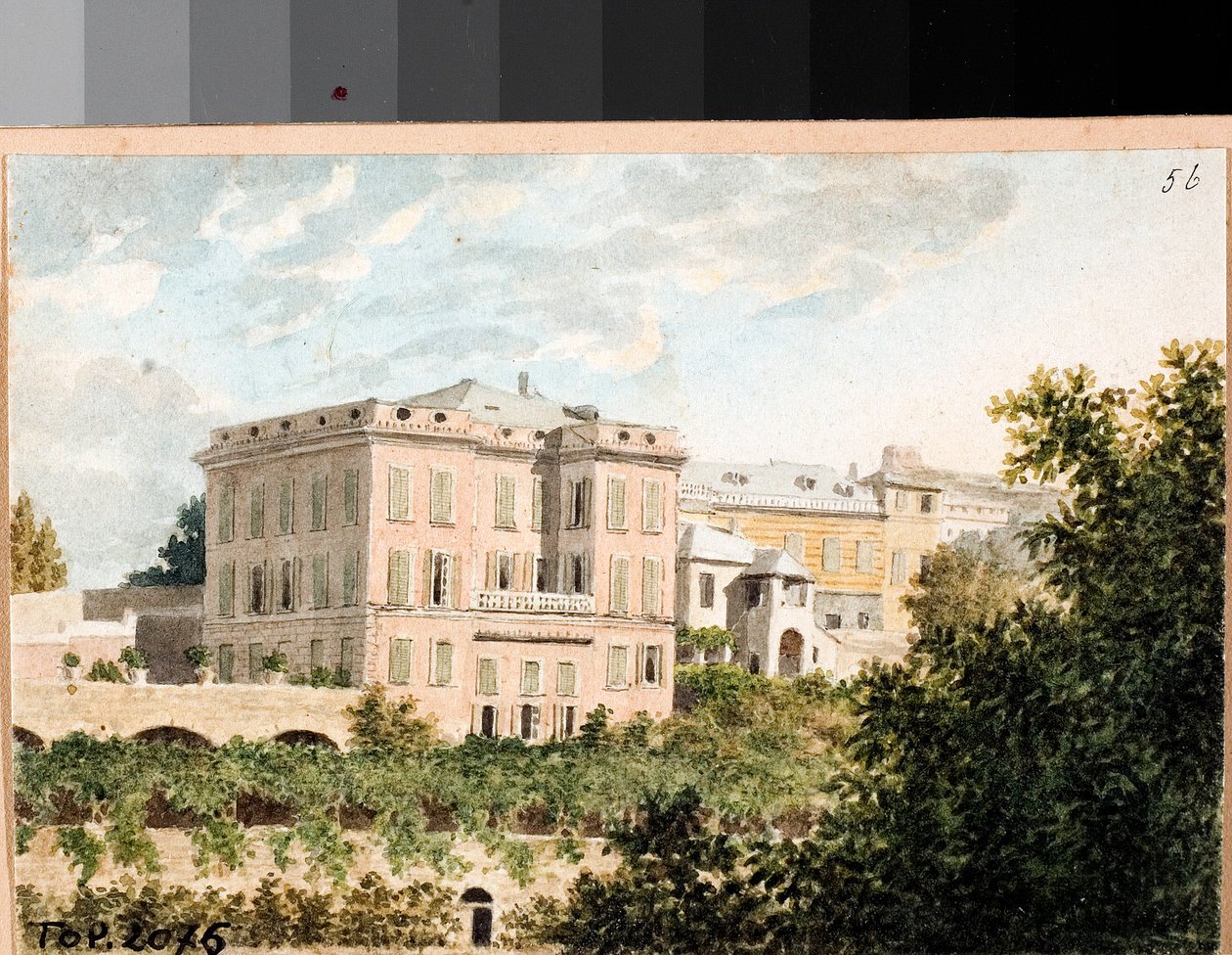 Uitzicht op villa Cambasio, Genua door Luigi Garibbo