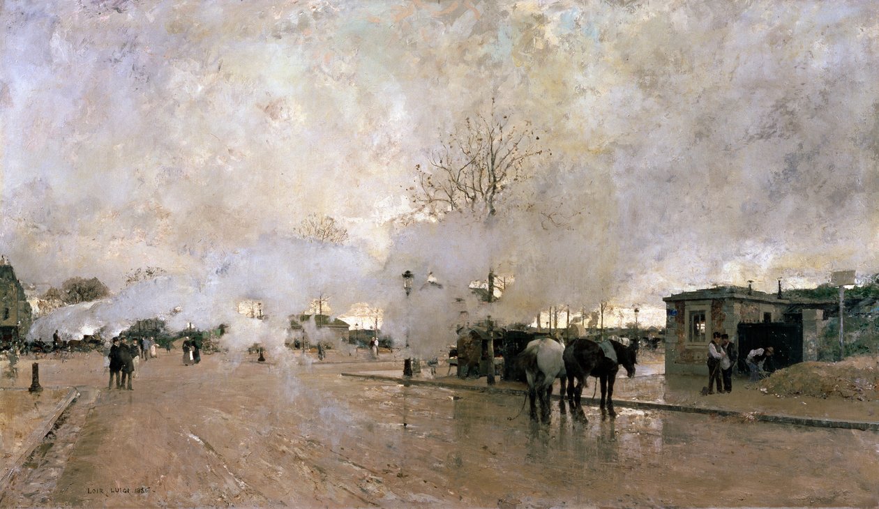 Rook op de Parijse Circuitlijn, 1885 door Luigi Loir