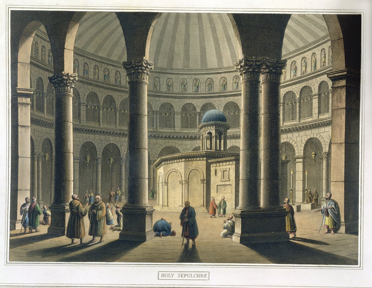 Het Heilige Graf, uitgegeven door William Watts, 1806 door Luigi Mayer