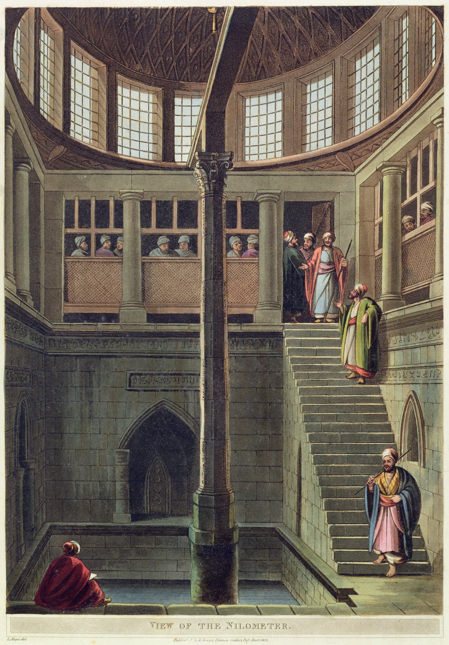 Uitzicht op de Nilometer, plaat 2 uit 