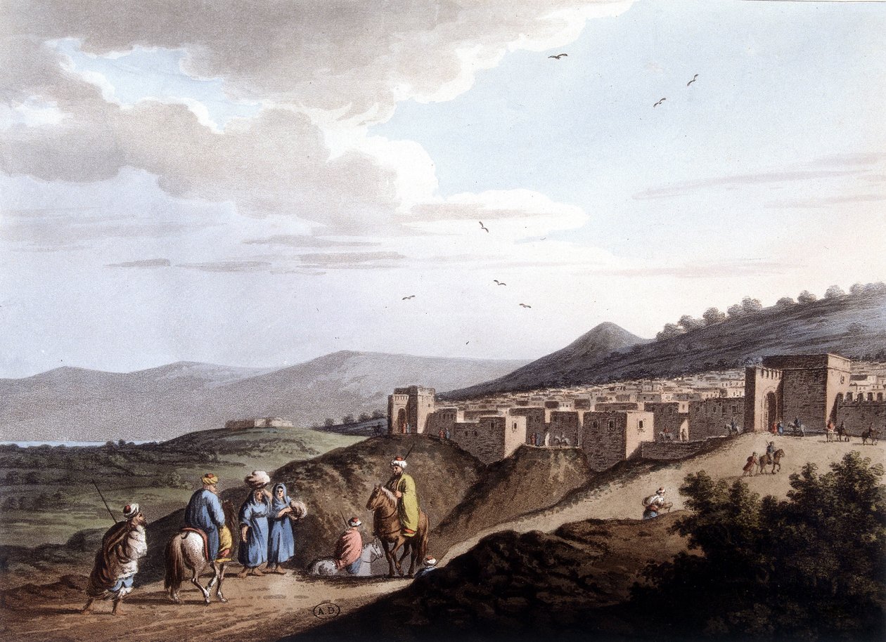 Uitzicht op de stad Bethlehem. In 