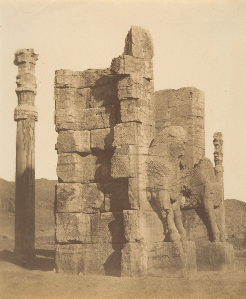 10 [Poort van alle Naties, Persepolis, Fars], 1840s-60s door Luigi Pesce