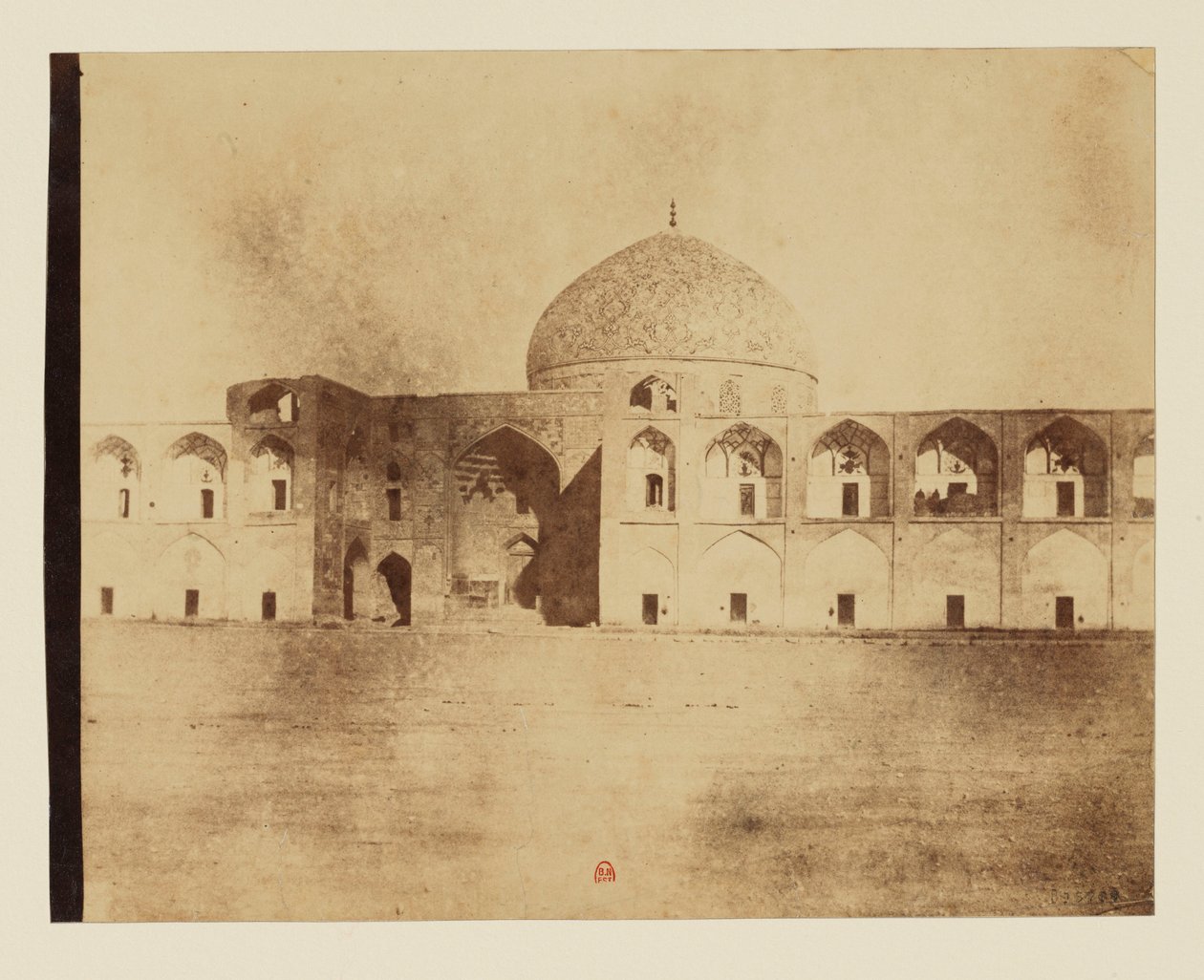 Moskee op het grote plein van Isfahan, moskee van de sjeik Lotfollah door Luigi Pesce