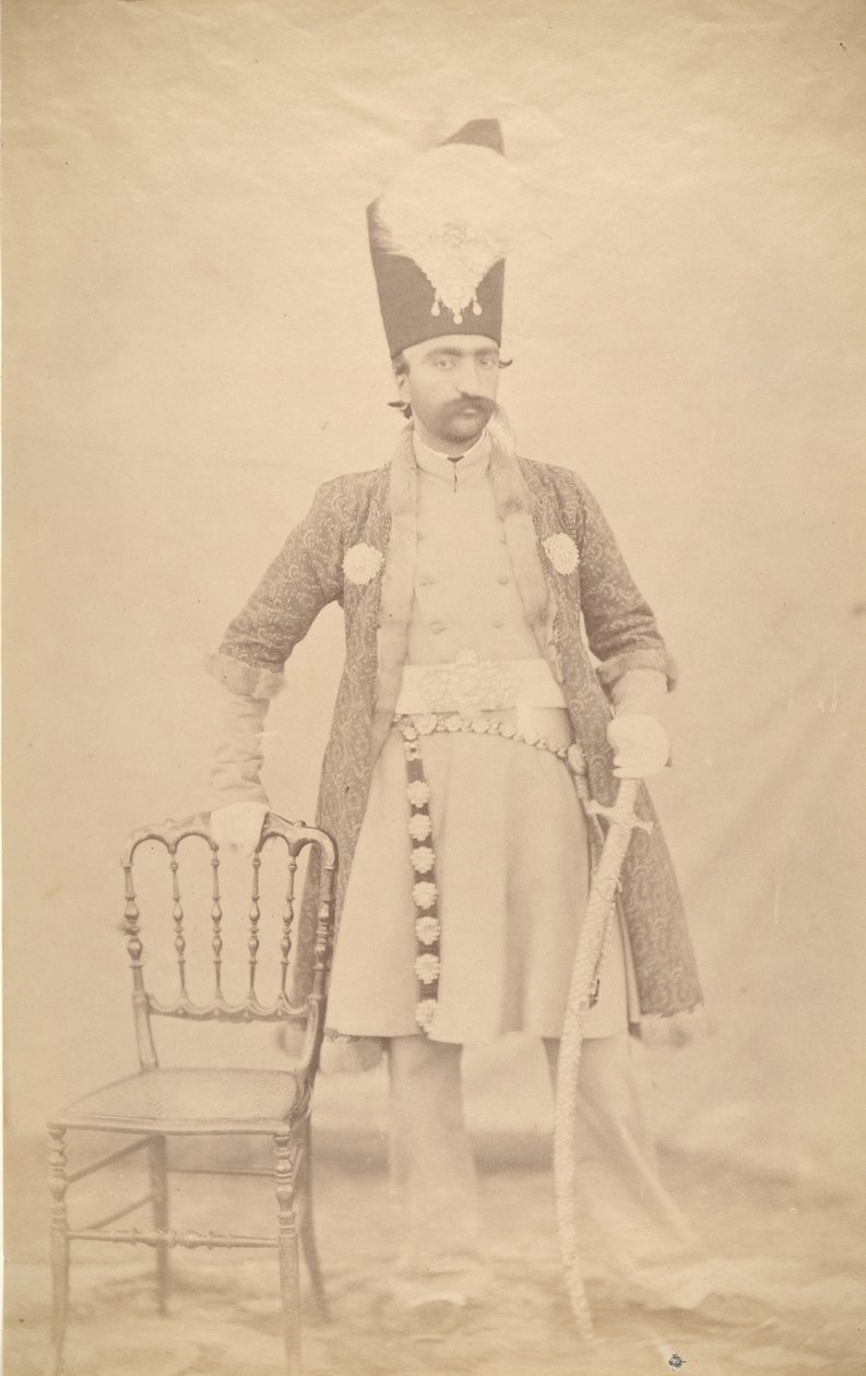 Naser al-Din Shah, ca. 1852-55 door Luigi Pesce