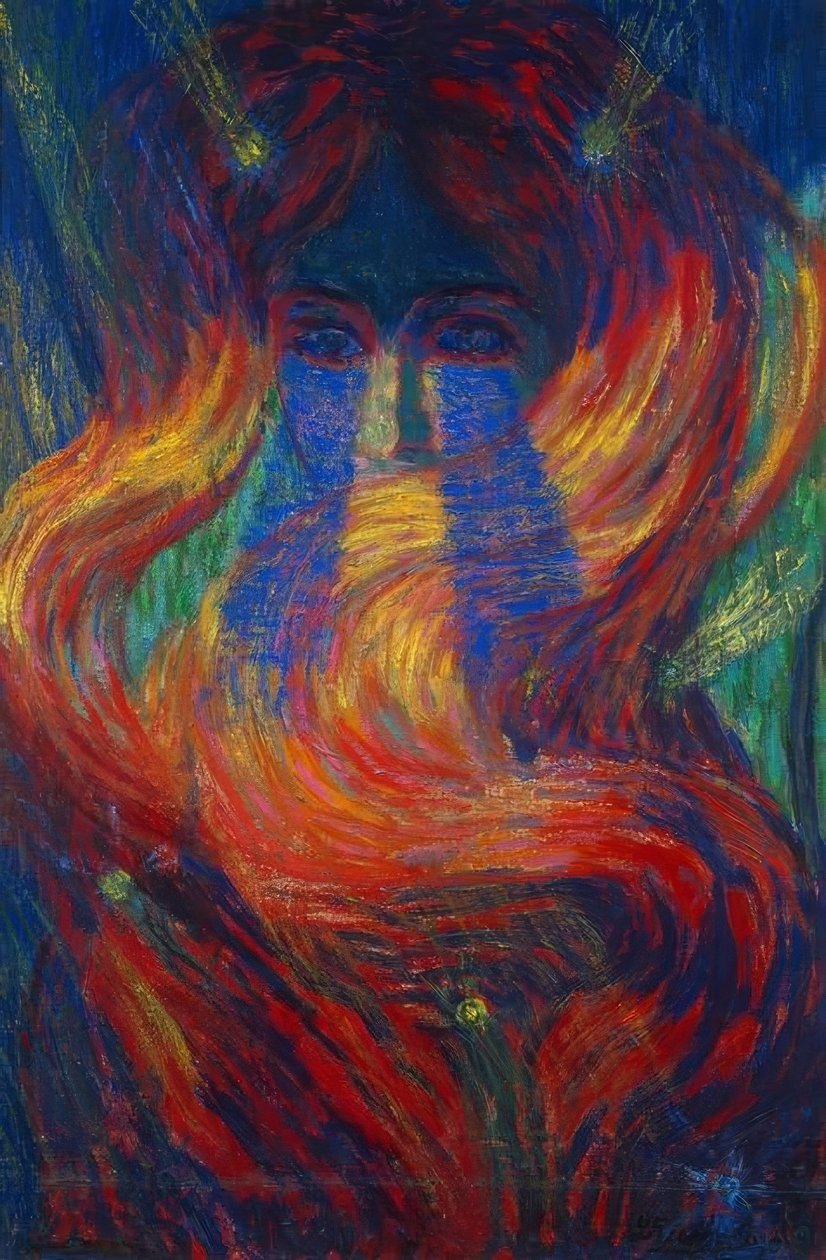 Chioma (Het haar van Tina) door Luigi Russolo