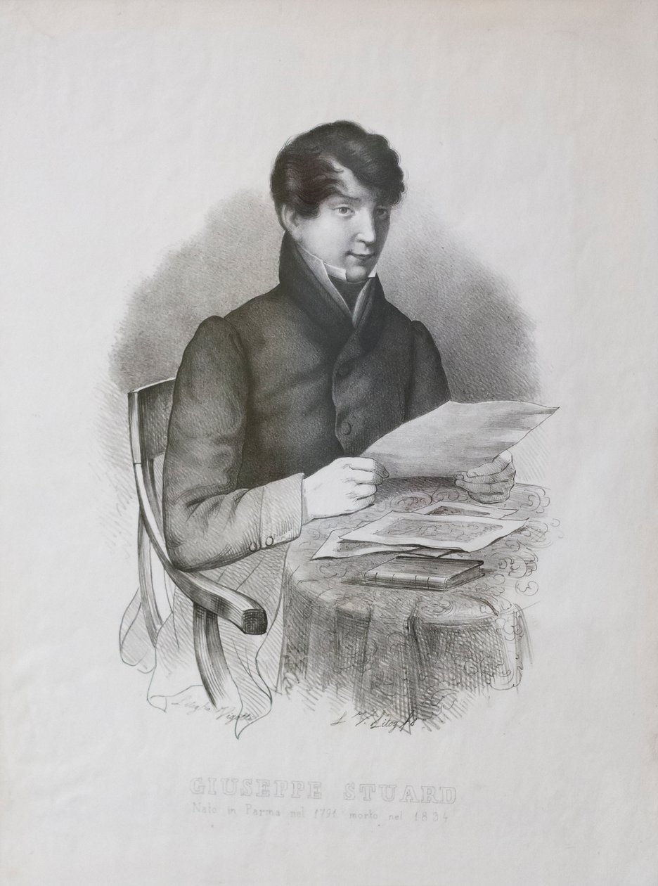 Portret van Giuseppe Stuard door Luigi Vigotti