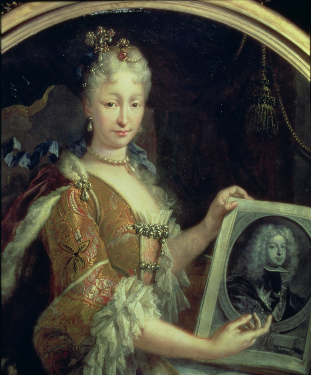 Portret van Elizabeth Farnese (1692-1766) tweede vrouw van Filips V van Spanje door Luis Egidio Melendez