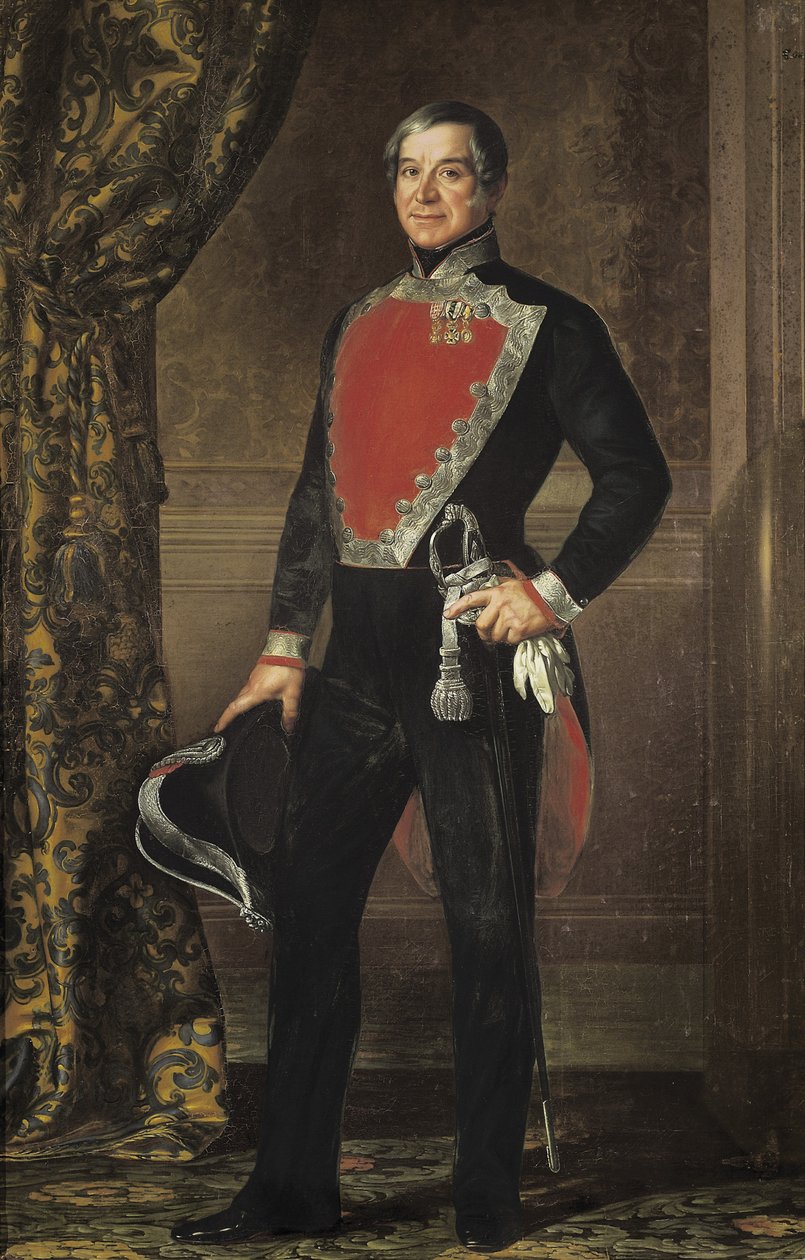 Portret van Don Francisco Ignacio de Montserrat door Luis Lopez Piquer