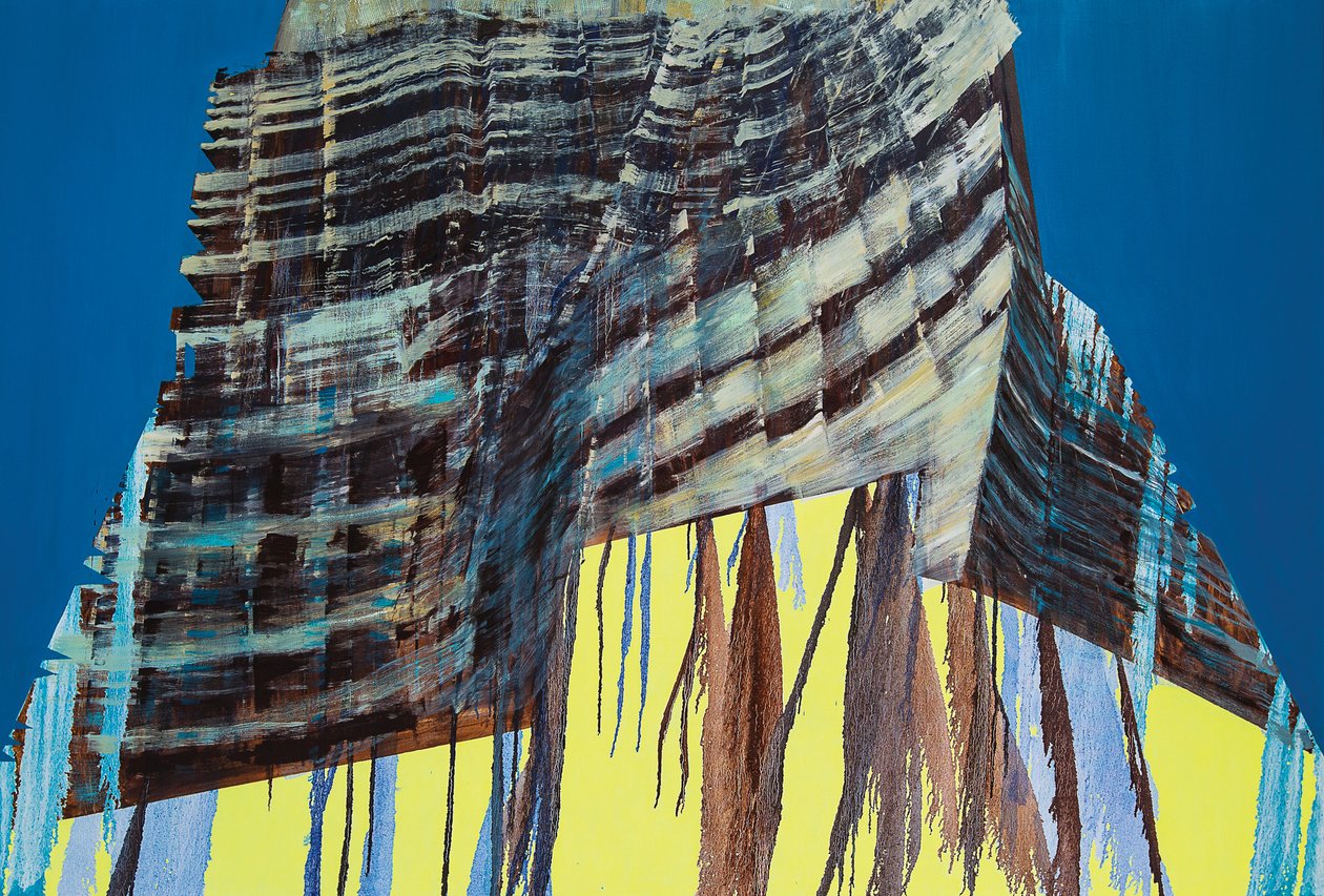 Werk in uitvoering IV, 2014 (olieverf op doek) door Luke M Walker