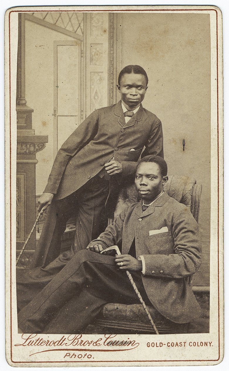 Dubbelportret, 1880s door Lutterodt Brothers