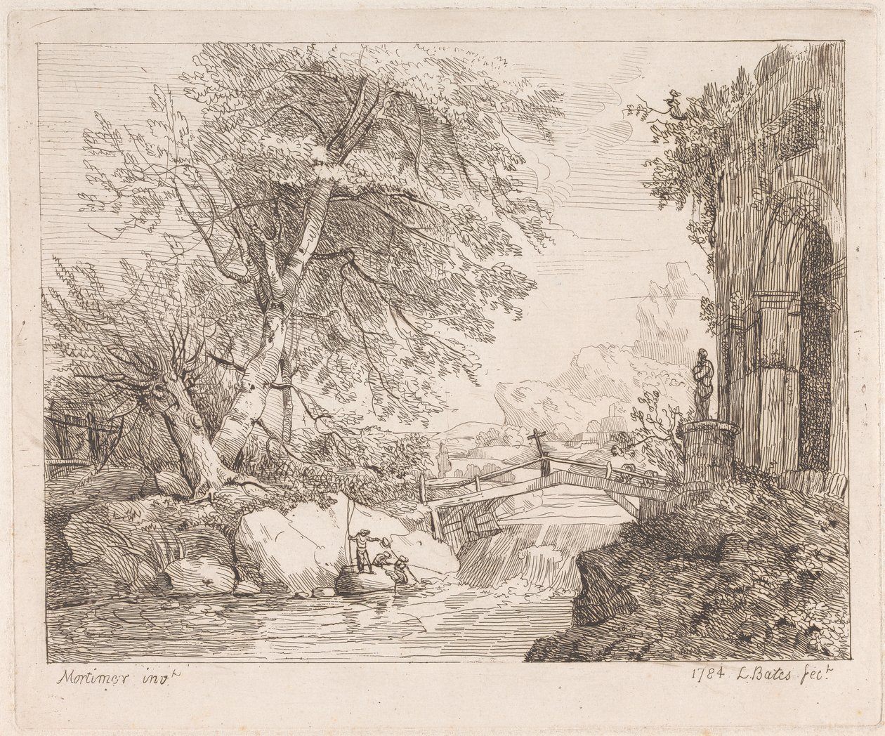 Landschap met Klassieke Ruïnes door Lydia Bates