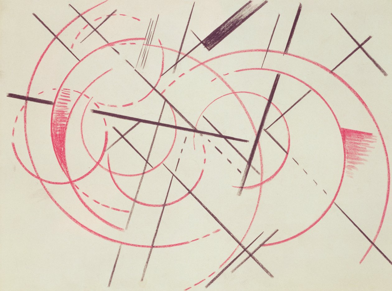 Constructivistische compositie, 1922 door Lyubov Sergeevna Popova