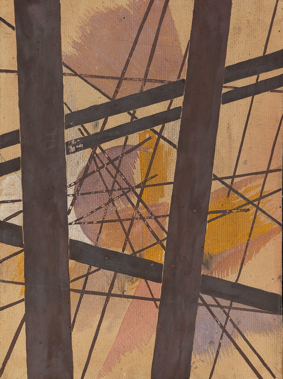 Ruimte Kracht Samenstelling, 1921-1922 door Lyubov Sergeevna Popova