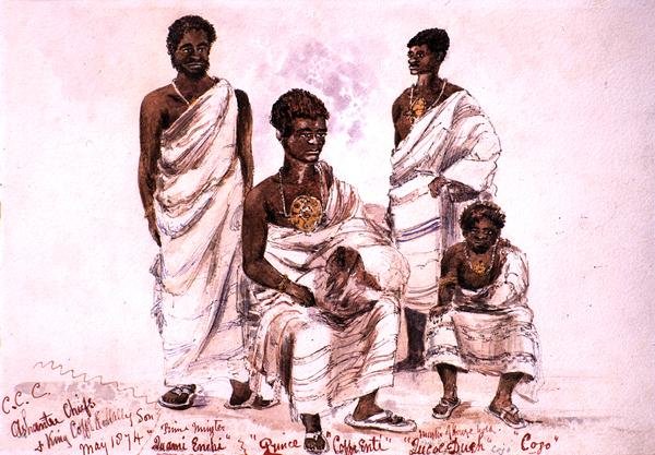 C.C.C. Ashantee Chiefs en King Coffe Kollally Son door M.B. Mealy