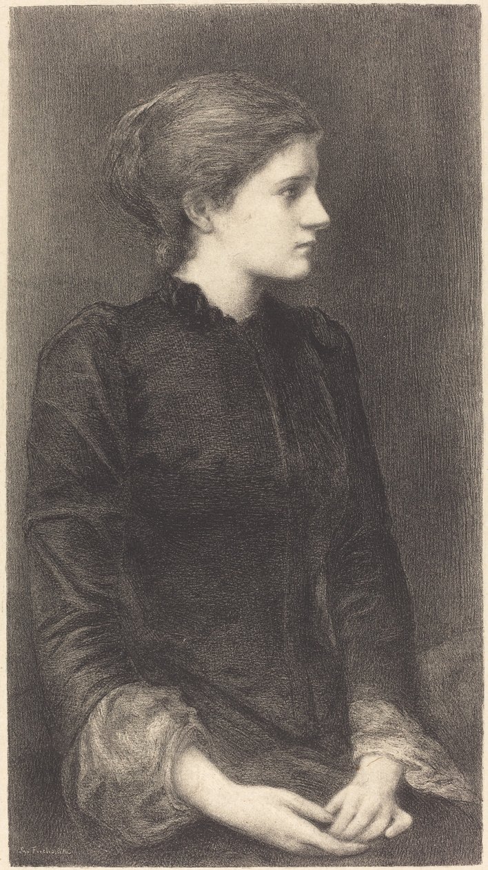 Mevrouw Bonham door M.G. Fuchs after Sir Edward Coley Burne Jones