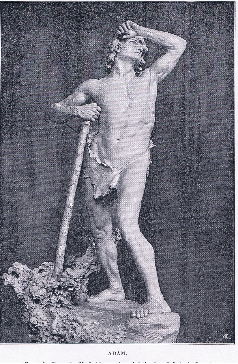 Adam, uit The Magazine of Art 1893, Cassell and Company door M. Lavergne