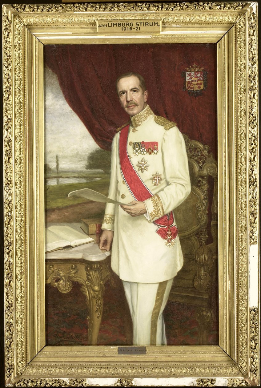 Johan Paul Graaf van Limburg Stirum (1873-1948). Gouverneur-generaal (1916-21) door M. Loebell