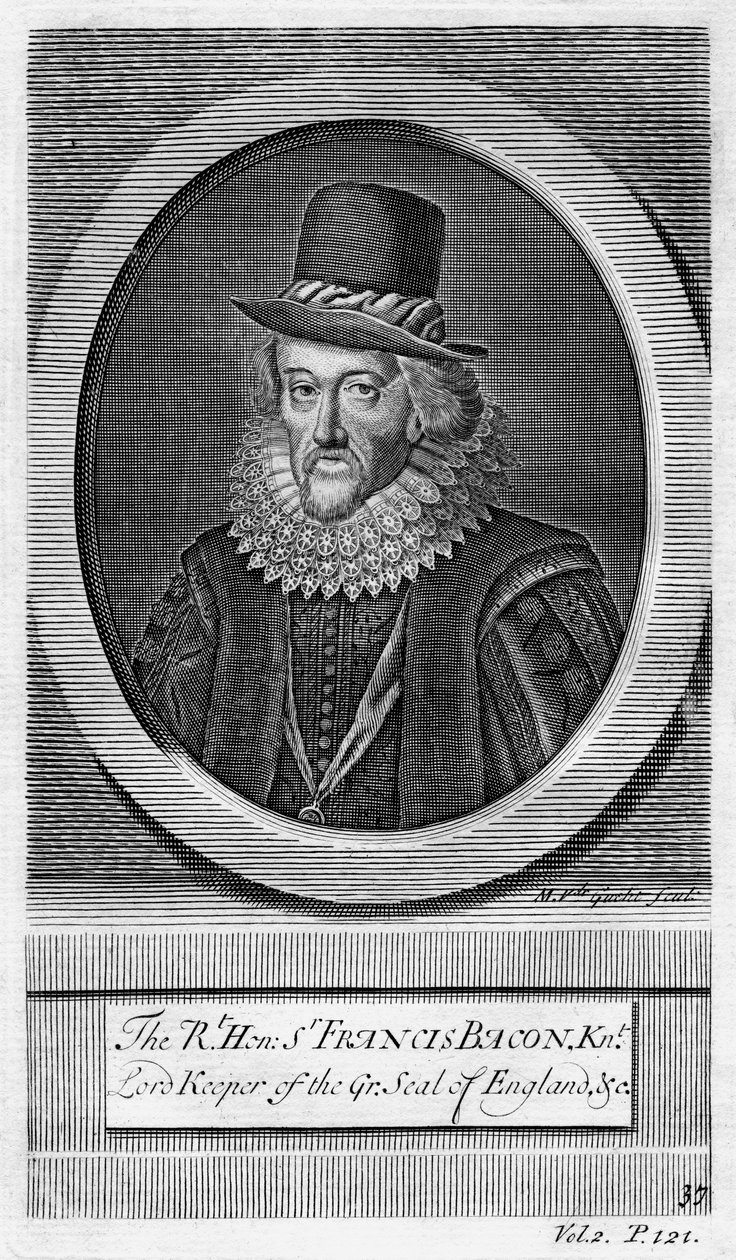 Sir Francis Bacon, Viscount St Albans, Engels filosoof, wetenschapper en staatsman door M. van de Gucht