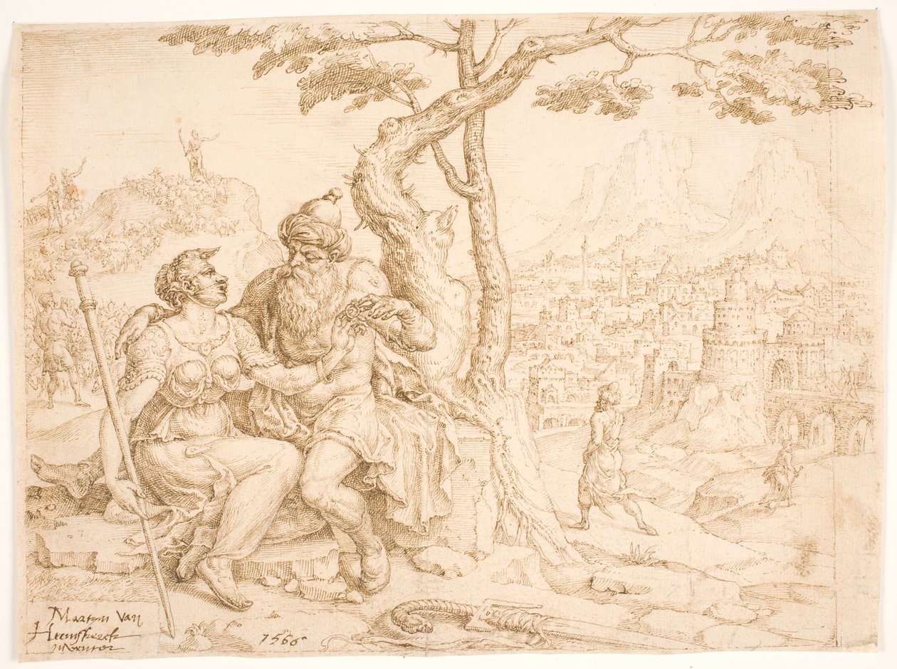 Juda en Tamar door Maarten van Heemskerck