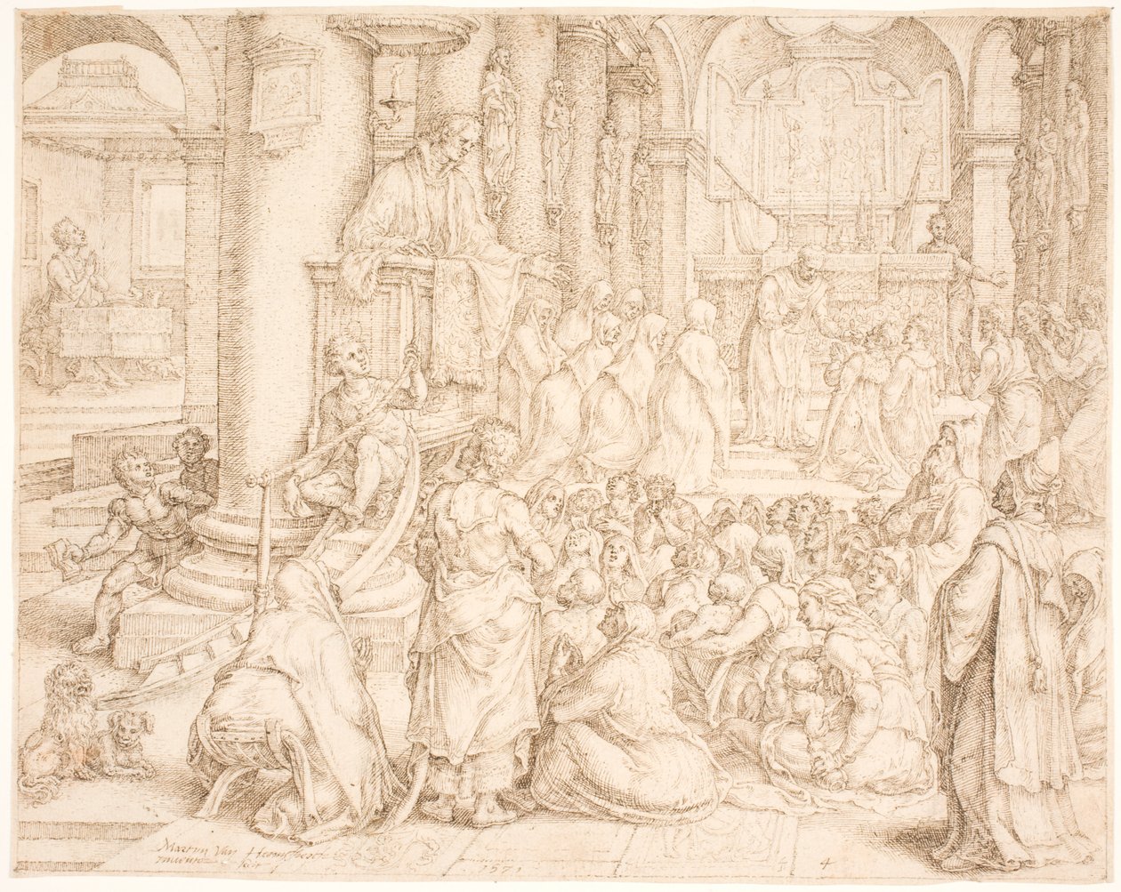Panem nostrum (Ons (dagelijks) brood) door Maarten van Heemskerck