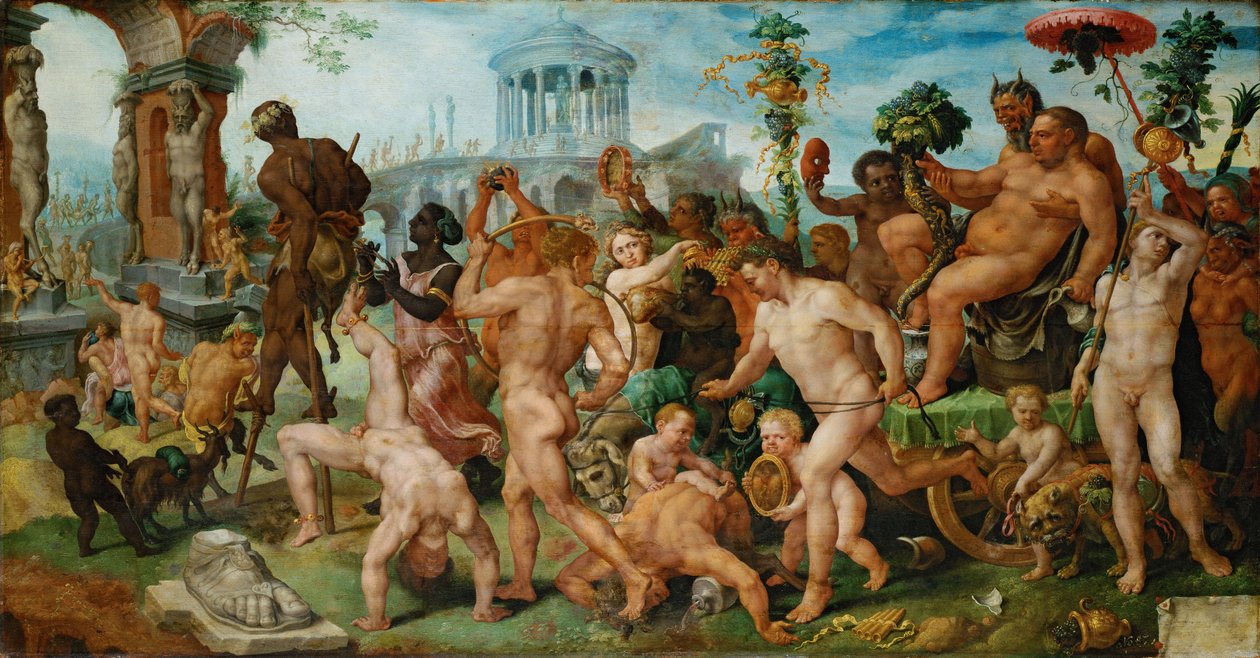 De Triomftocht van Bacchus, ca. 1536 door Maarten van Heemskerck