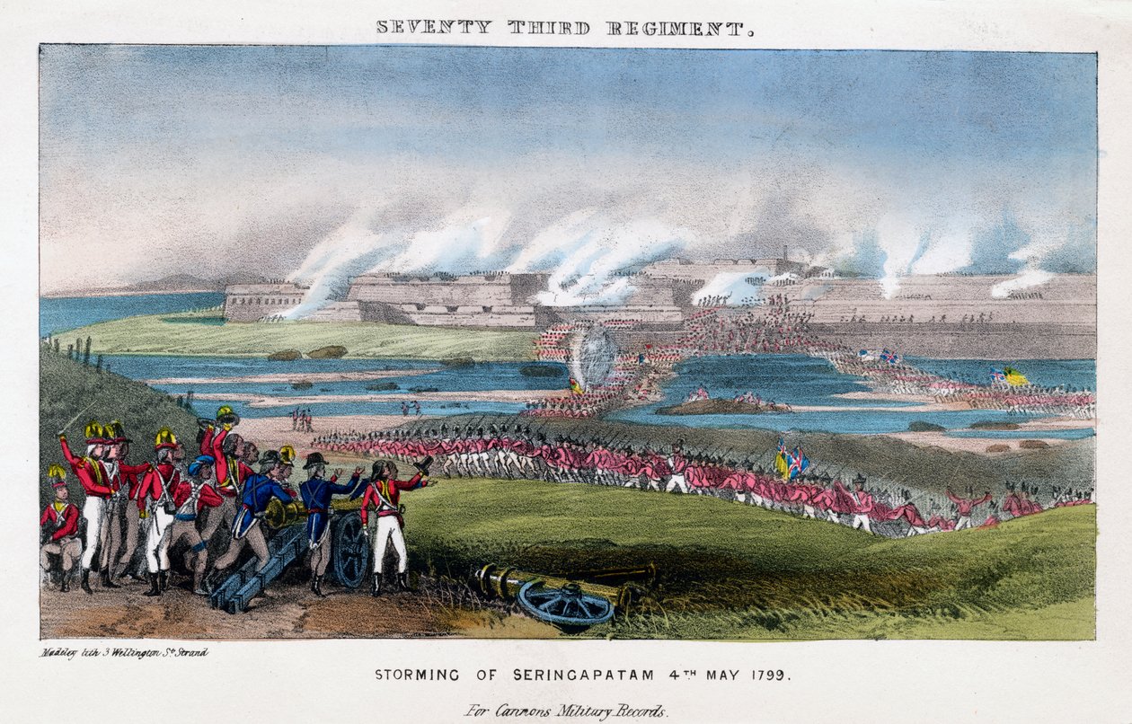 Drieënzeventigste Regiment, Bestorming van Seringapatam, India, 4 mei 1799 door Madeley