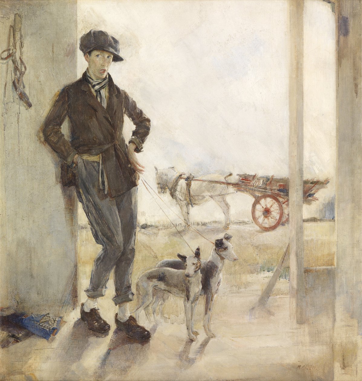 Koster met honden door Madeline Emily Green