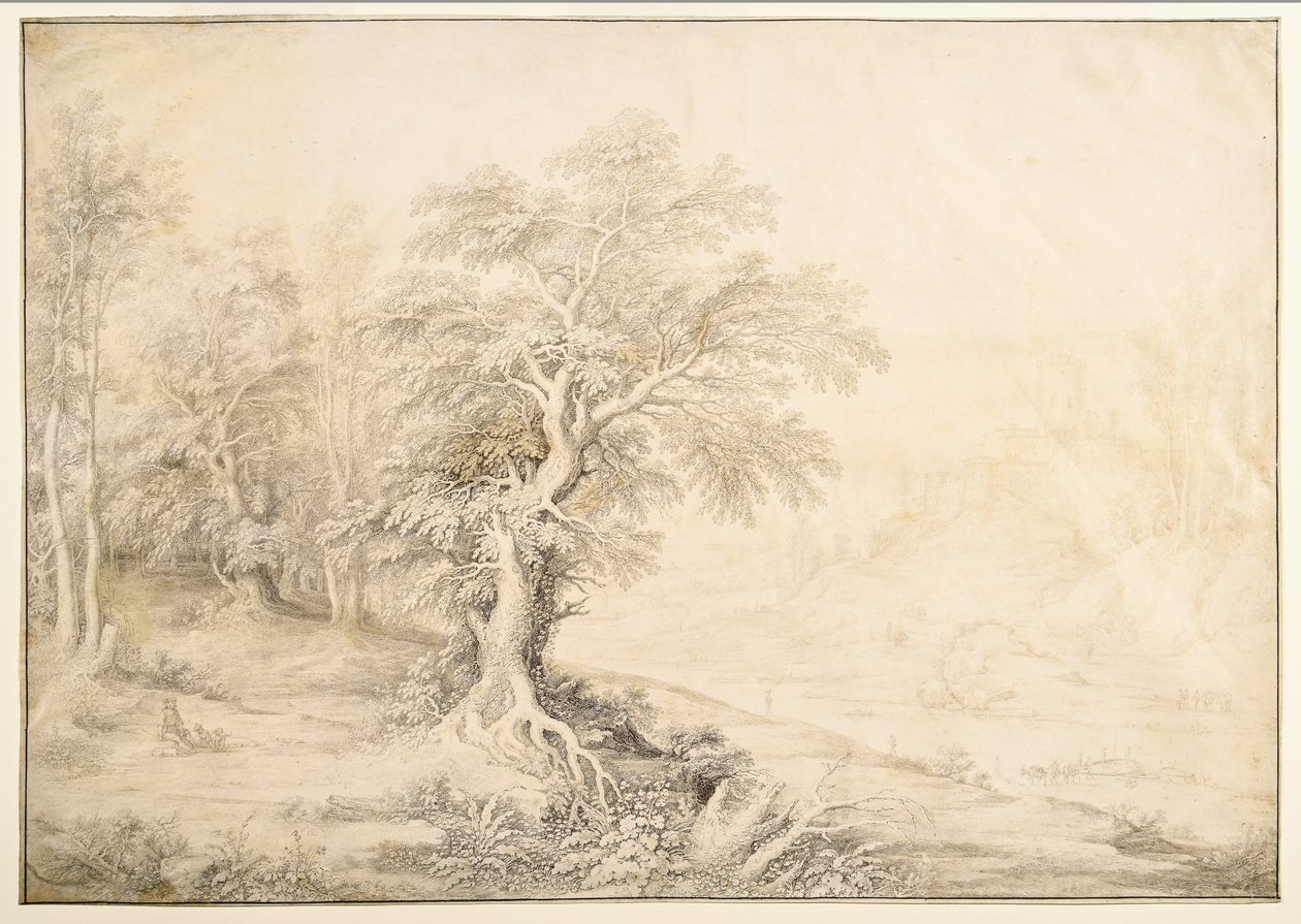 Rivierlandschap door Maerten de Cock